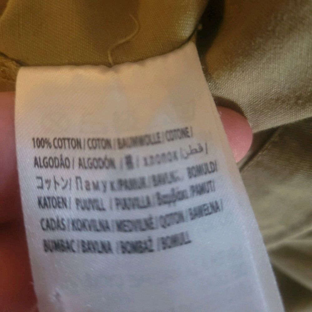 FARM RIO Olive Green Cotton Utility Camp Harem Drawstring Pants Jumpsuit XL - Picture 14 of 14